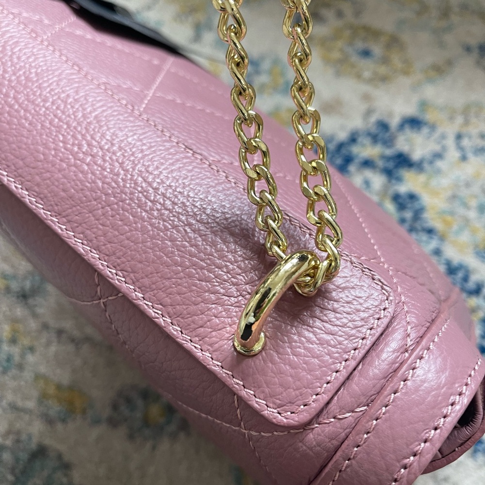 Valentina Fiore Mauve/ Pink leather bag - Picture 8 of 9